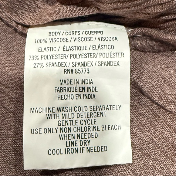 O’NEILL Brown Adjustable Spaghetti Strap Top, Size XL - Picture 4 of 4